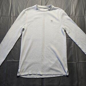 Calvin Klein Jeans Long Sleeve Thermal Waffle Crew Neck T-Shirt Men's Sz S